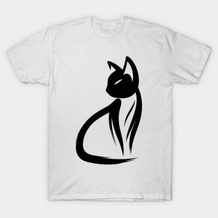 Stick figure can in black ink T-Shirt